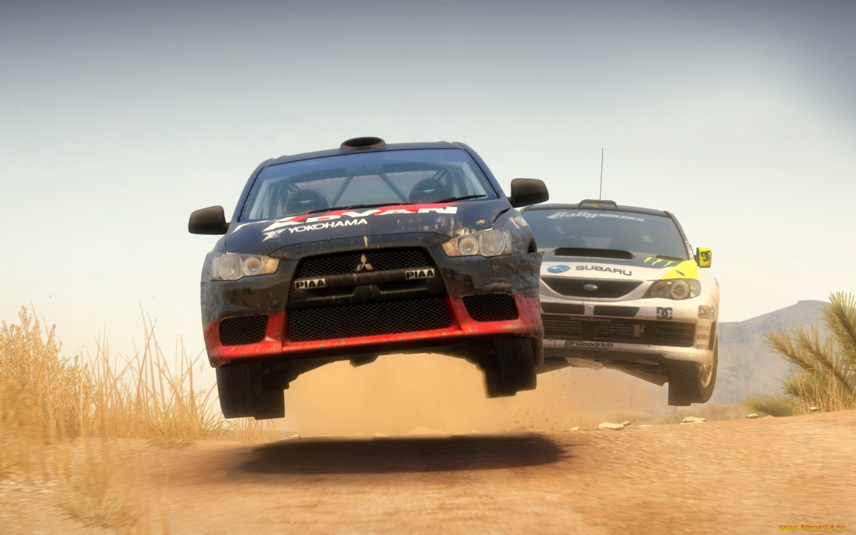 dirt, , , , , jump, dirt-2, mitsubishi, evo, x, wrc